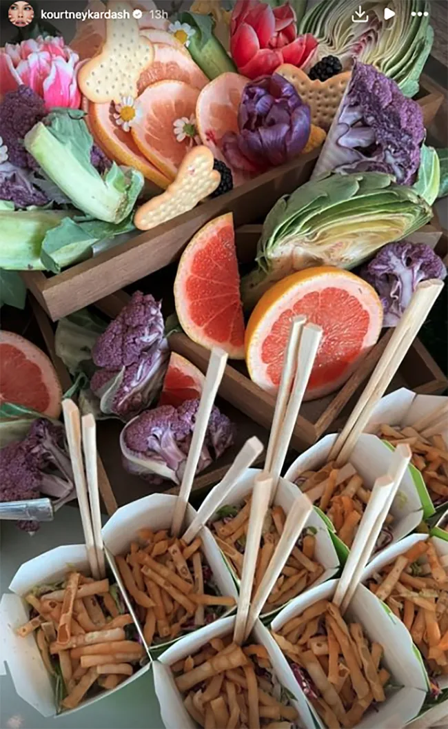 La historia de Instagram de Kourtney Kardashian sobre la comida en Semana Santa