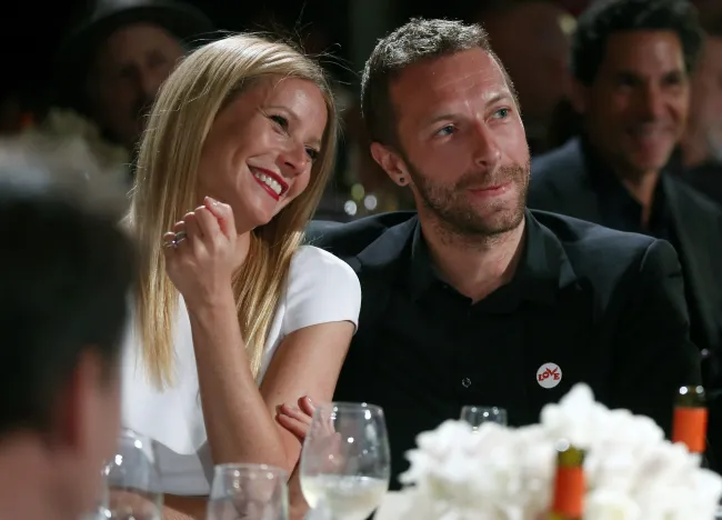 Una foto de Chris Martin y Gwyneth Paltrow