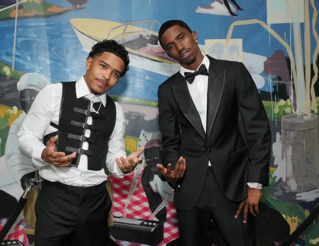 Justin Combs y Christian Combs.