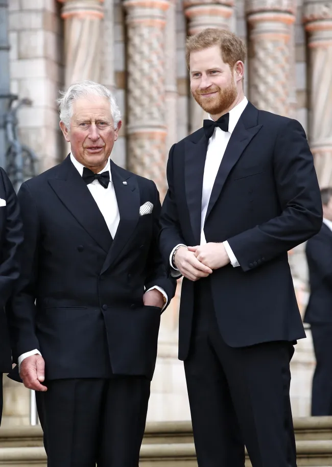 El príncipe Harry y el rey Carlos