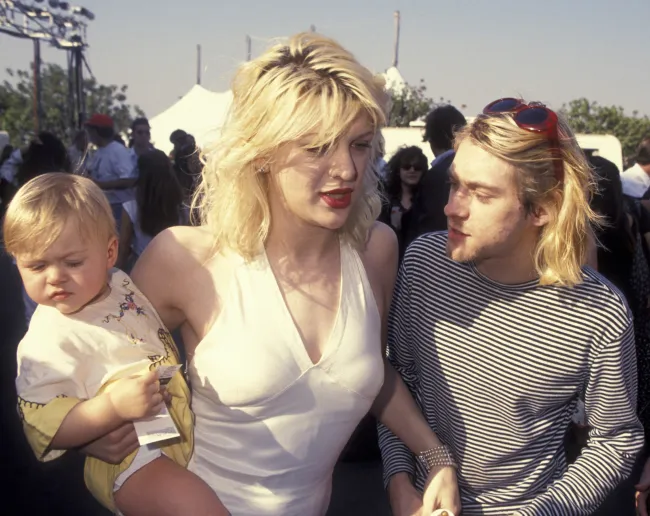 Frances Bean Cobain, Kurt Cobain y Courtney Love