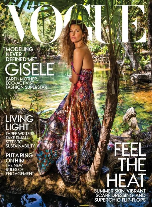 Estrella de portada de VOGUE de julio de 2018: Gisele Bundchen