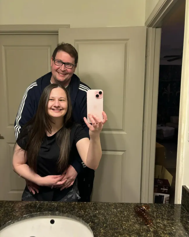 Una selfie en el espejo de Gypsy Rose Blanchard y Ryan Scott Anderson