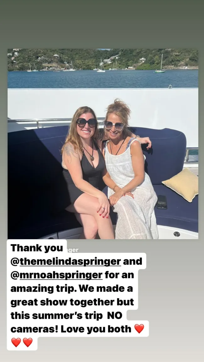 Historia de Instagram de Jill Zarin con su amiga Melinda