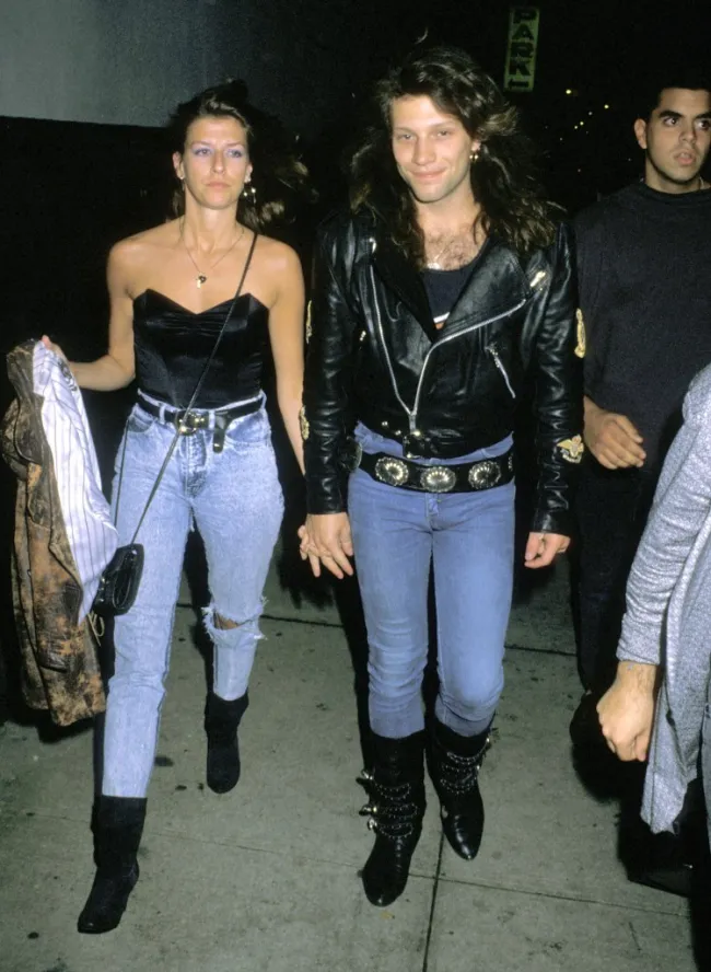 Jon Bon Jovi y Dorothea Hurley en una foto retrospectiva.
