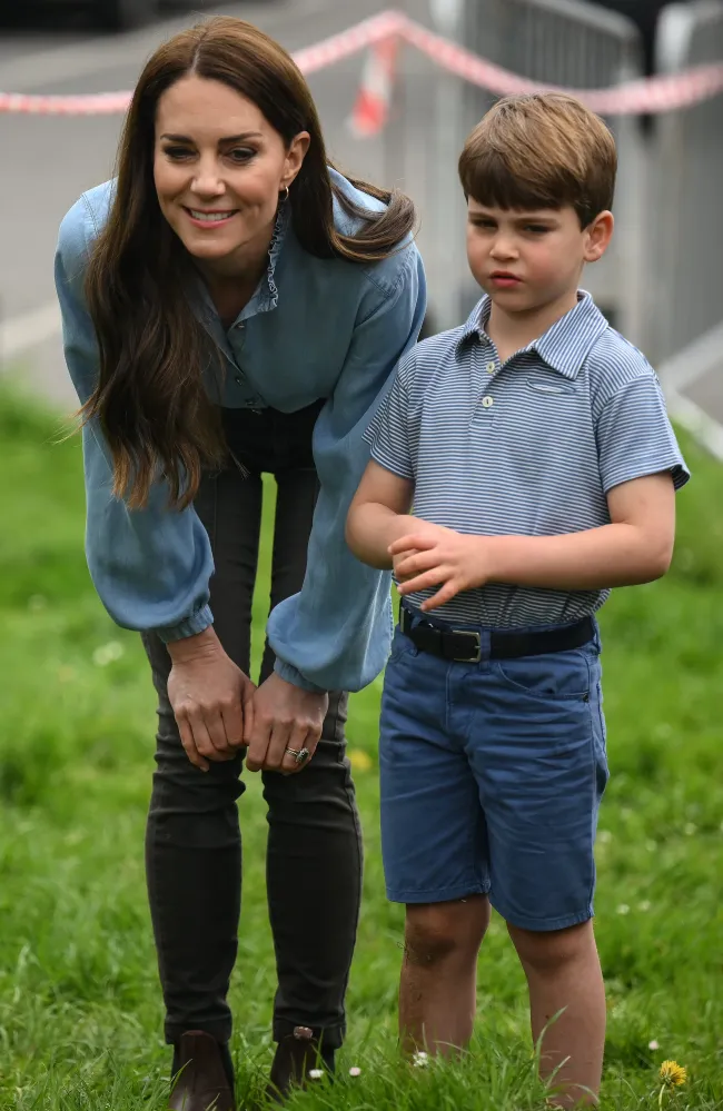 Kate Middleton y el príncipe Luis