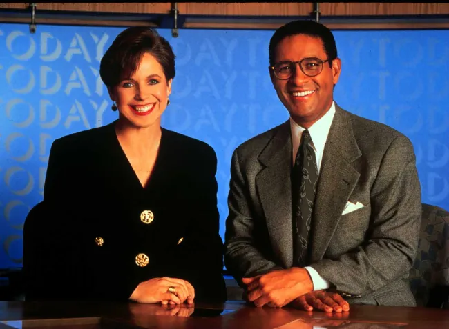 Katie Couric y Bryant Gumbel en 1996.