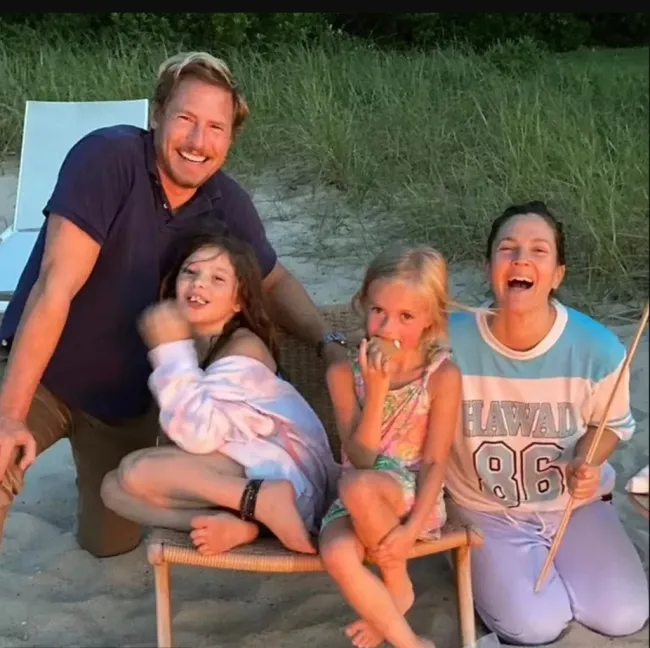 Drew Barrymore, Will Kopelman y sus hijos, Olive y Frankie