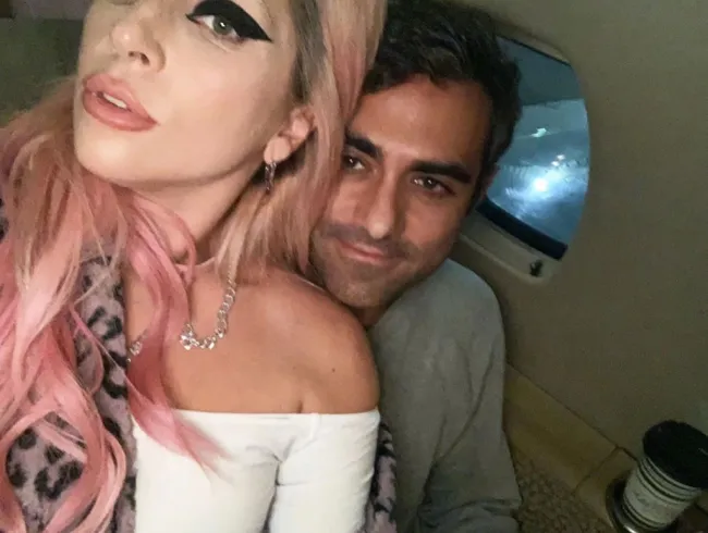 Selfie de Lady Gaga con Michael Polansky