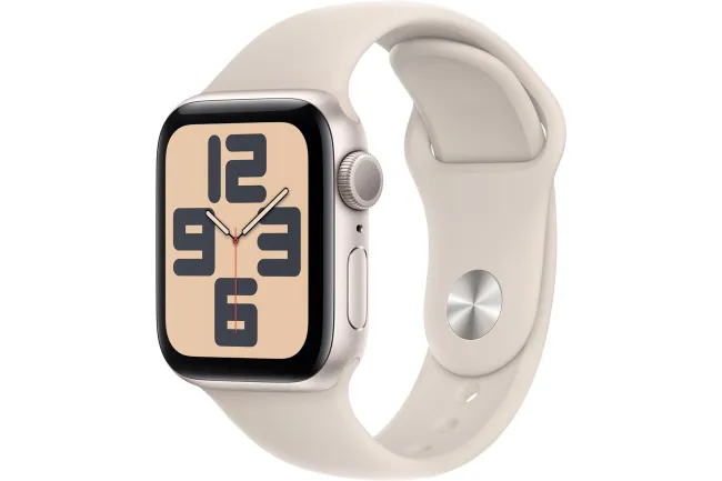 Un Apple Watch SE rosa de segunda generación