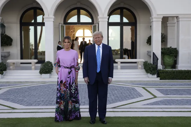 Donald Trump y la ex primera dama Melania