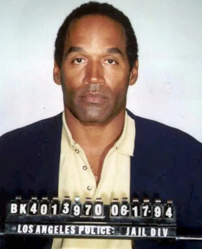 foto policial de oj simpson 1994