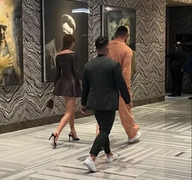 Taylor Swift y Travis Kelce en Las Vegas.