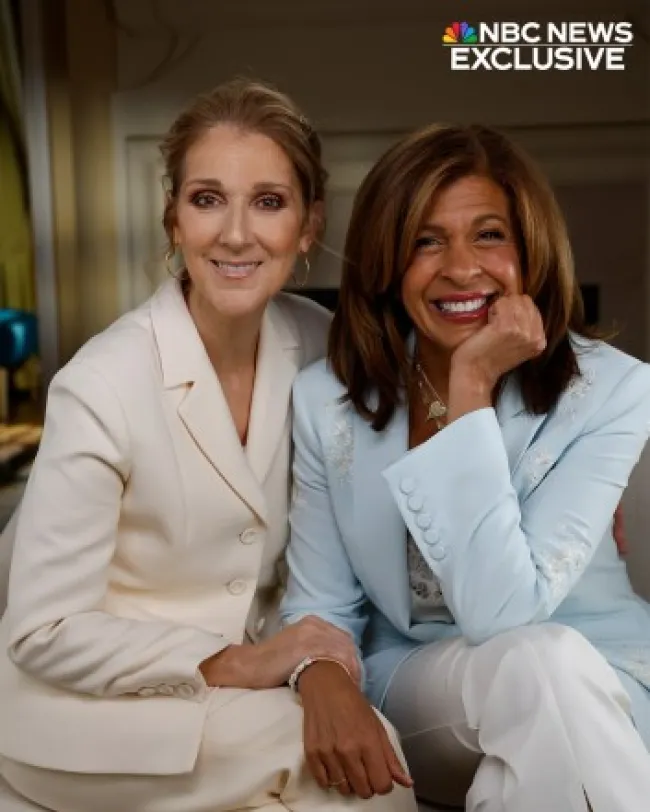 Hoda Kotb y Celine Dion.