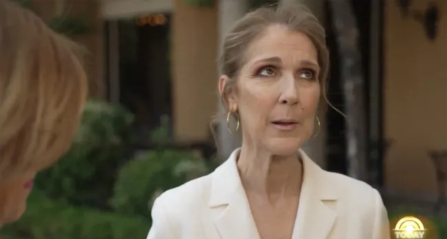 Celine Dion durante su entrevista en el programa 