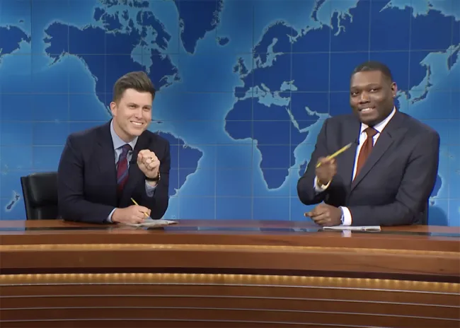 Colin Jost y Michael Che en 