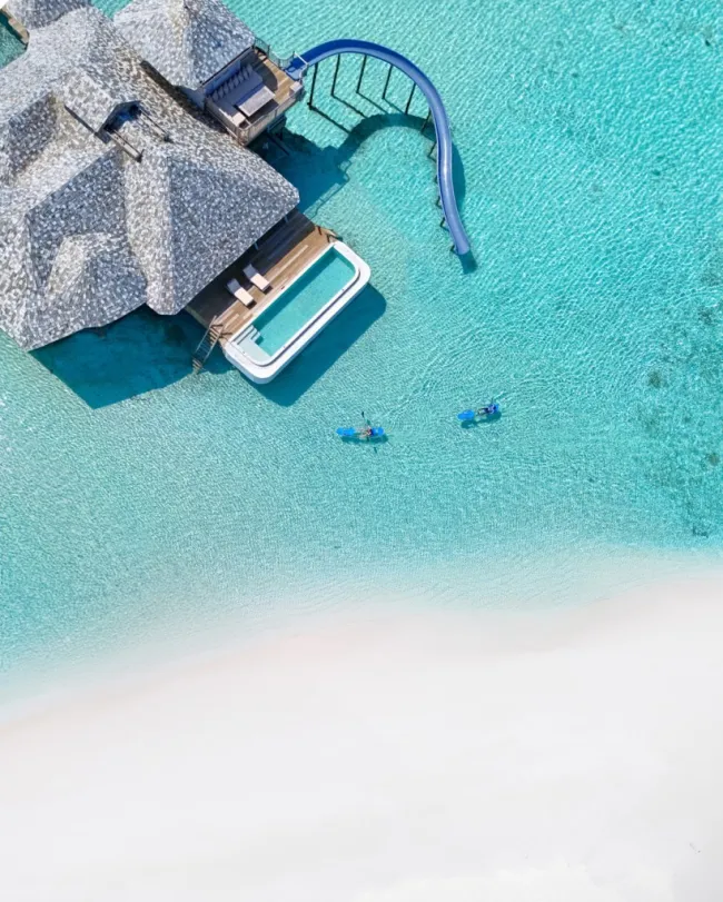 Una villa en Soneva Fushi.