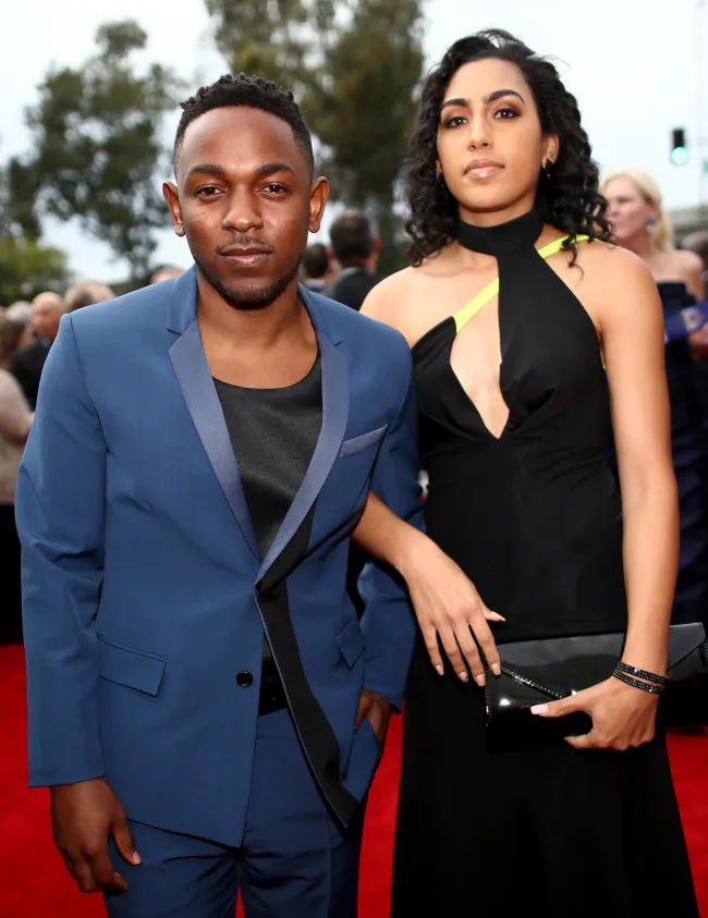 Kendrick Lamar y Whitney Alford en los Grammy 2014.