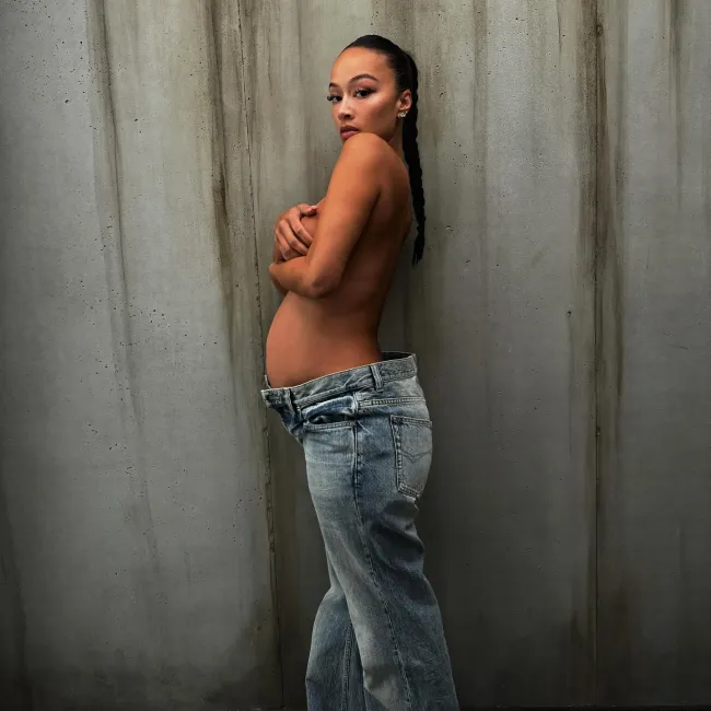 Draya Michele mostrando su panza.