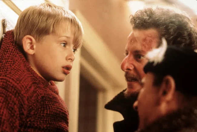 Macaulay Culkin, Joe Pesci y Daniel Stern en 