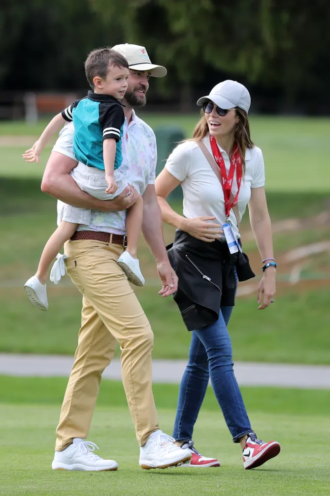 Jessica Biel, Justin Timberlake y su hijo