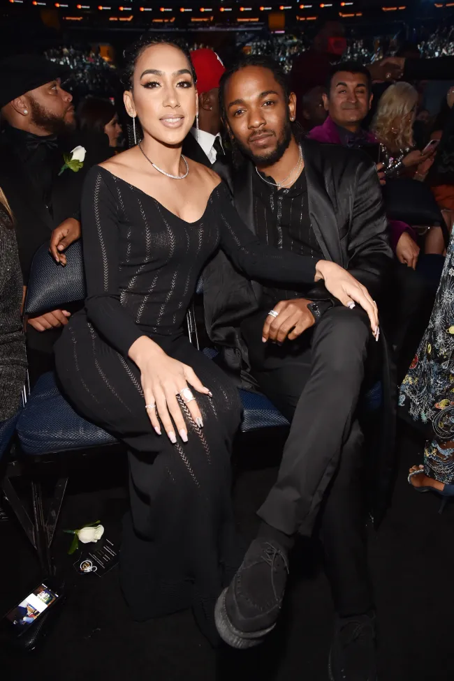 Kendrick Lamar y Whitney Alford.