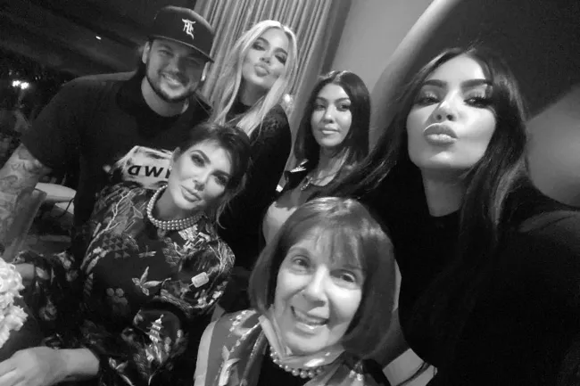 Una selfie de la familia Kardashian
