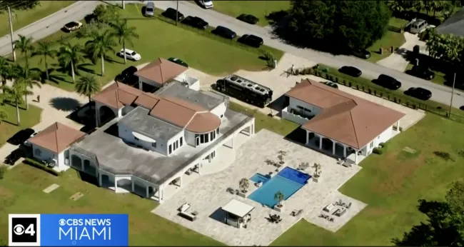 La casa de Sean Kingston en el sur de Florida.