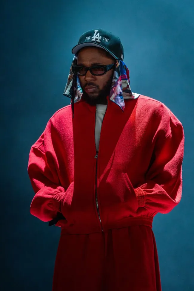 Kendrick Lamar en el escenario.