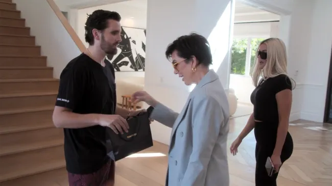 Scott Disick con Kris Jenner y Khloé Kardashian