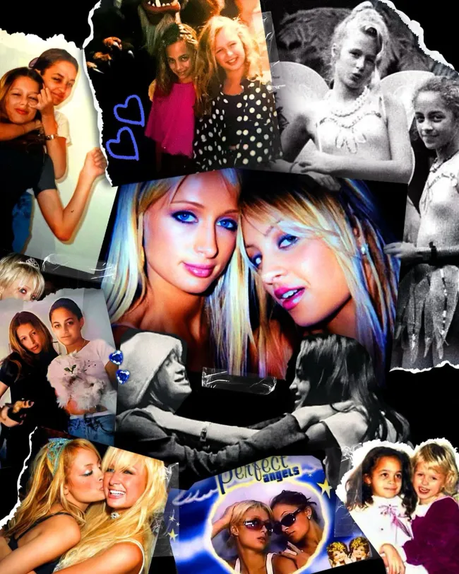 Paris Hilton y Nicole Richie en un collage