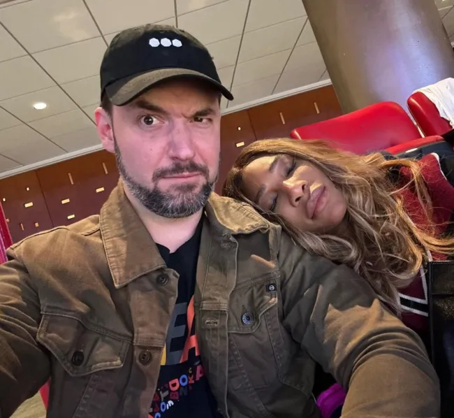 Serena Williams y Alexis Ohanian en una selfie.