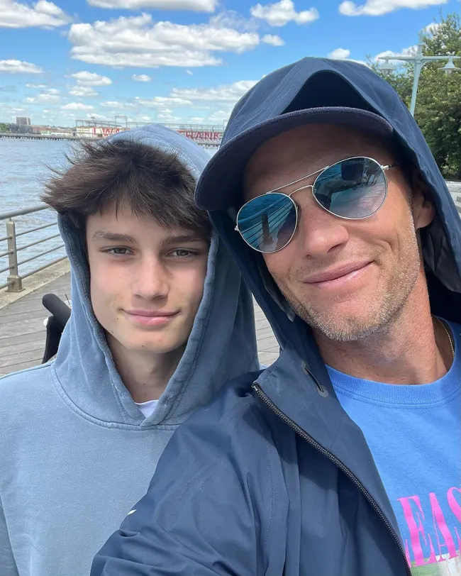 Tom Brady y su hijo Jack